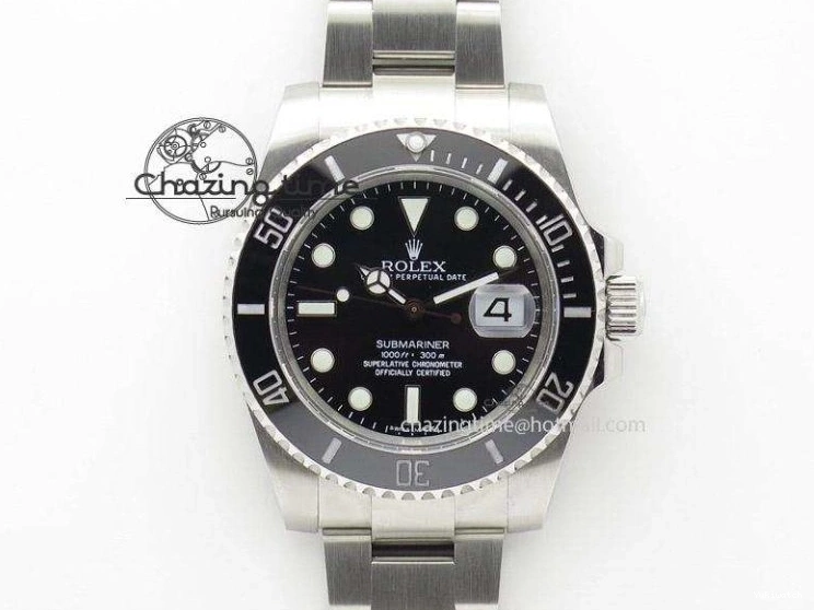 1:1 Ceramic Bracelet Submariner and Case Green V3 Edition ARF A2824 904L SS 116610 Best LV 0121